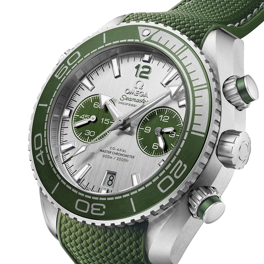 Seamaster Planet Ocean 600m Chronograph Green Dial & Bezel Strap Watch - Image 3