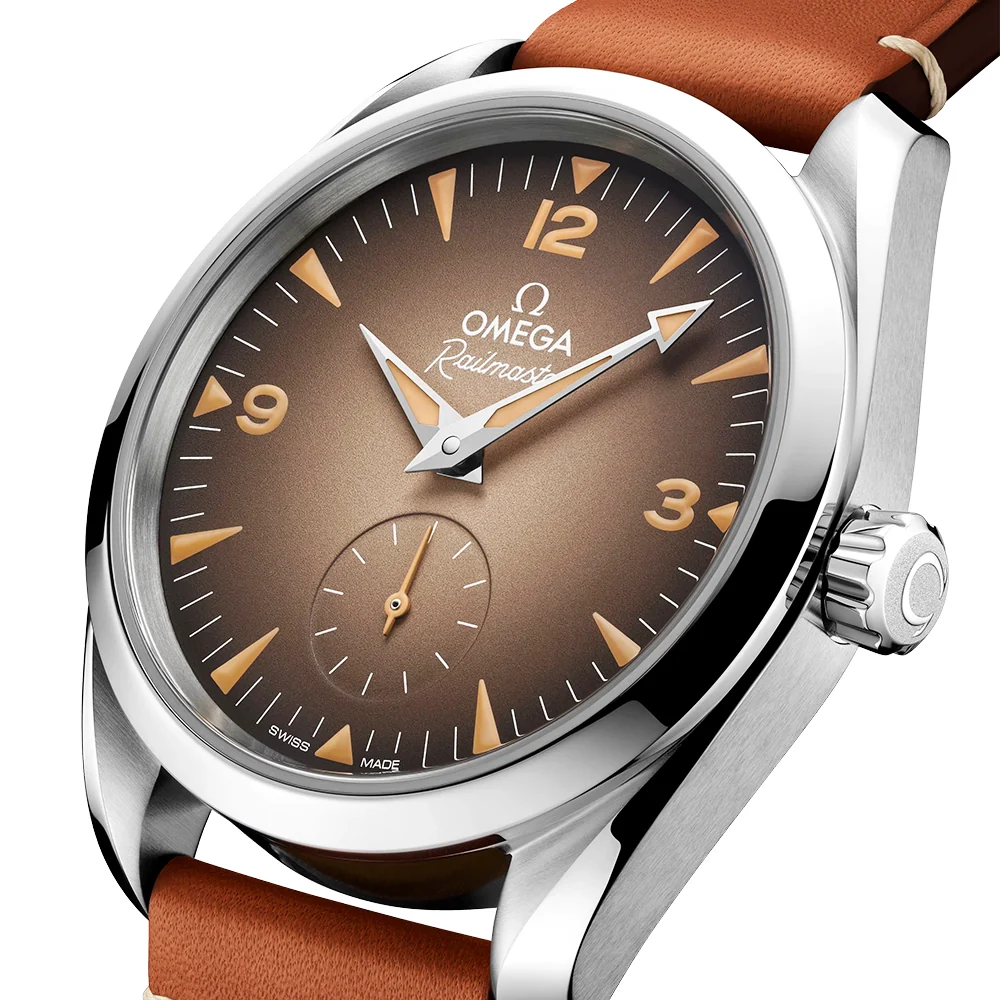 Seamaster Railmaster Small Seconds 38mm Brown Dial Strap Watch - Image 3