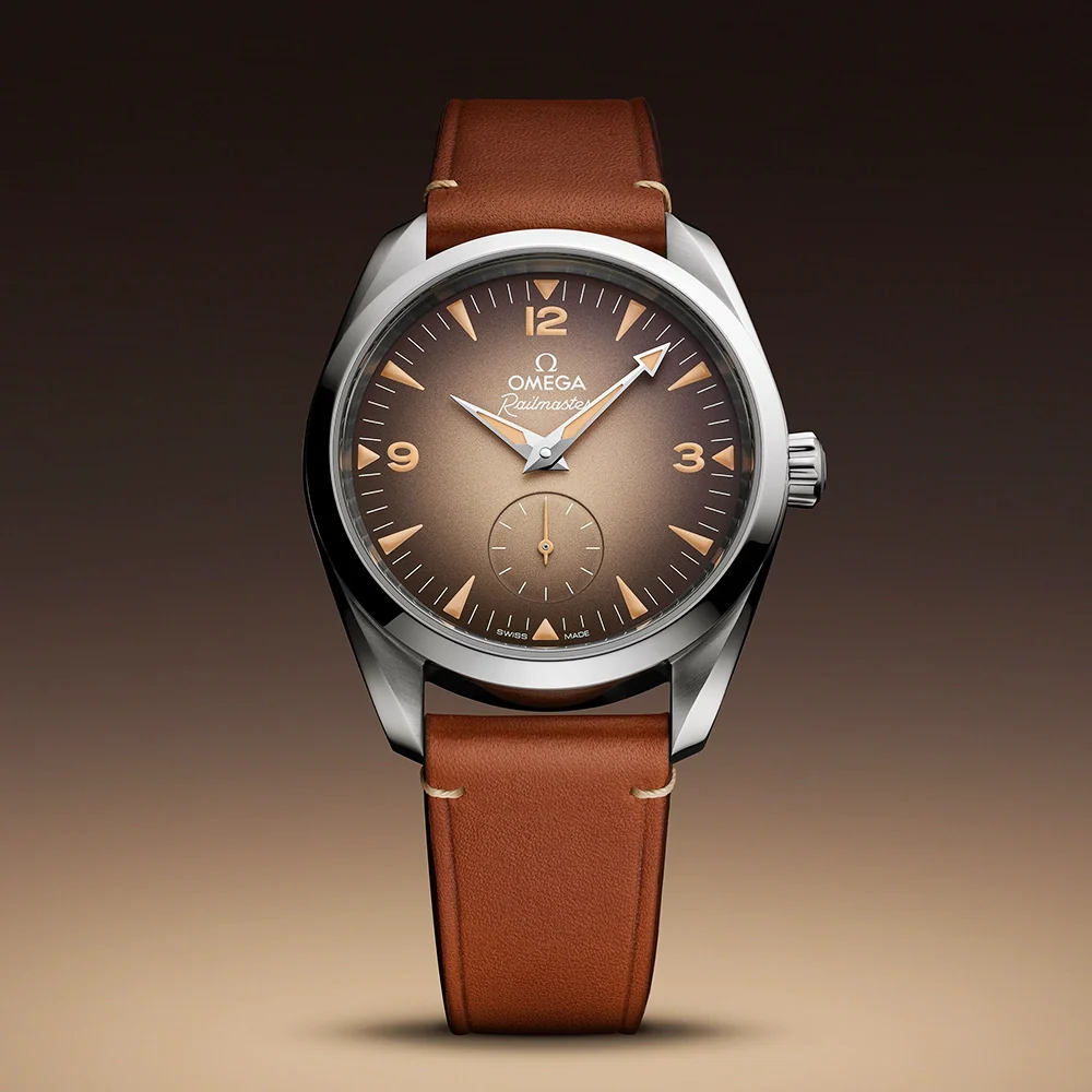 Seamaster Railmaster Small Seconds 38mm Brown Dial Strap Watch - Image 5