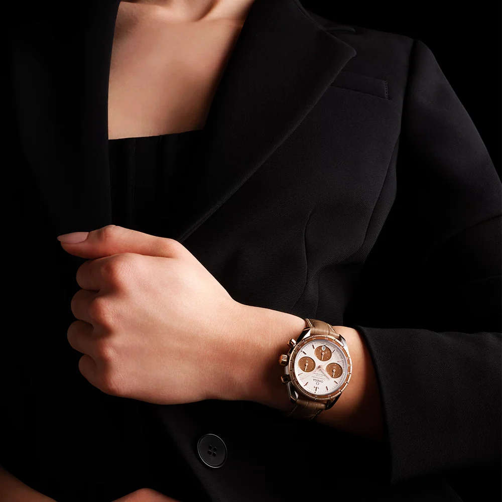 Speedmaster Chronograph 38mm Two-Tone Brown Dial Watch - Image 3