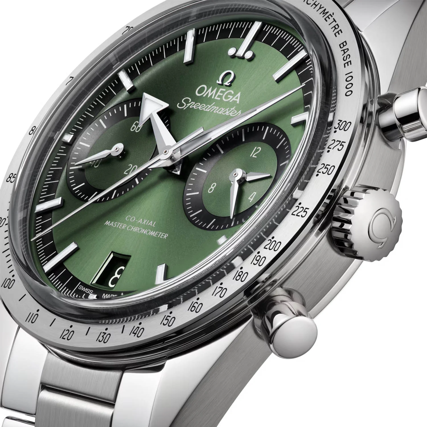 Speedmaster '57 40.5mm Green Dial Chronograph Bracelet Watch - Image 4