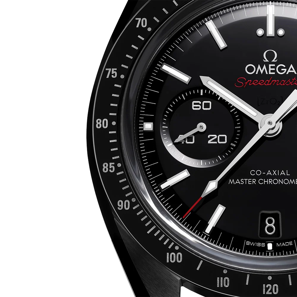 Speedmaster "Dark Side of the Moon" Black Ceramic Fabric Strap Watch - Image 3