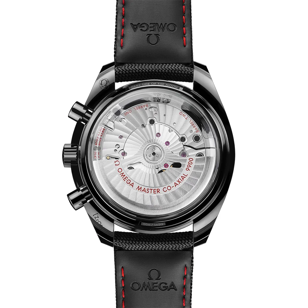 Speedmaster "Dark Side of the Moon" Black Ceramic Fabric Strap Watch - Image 4