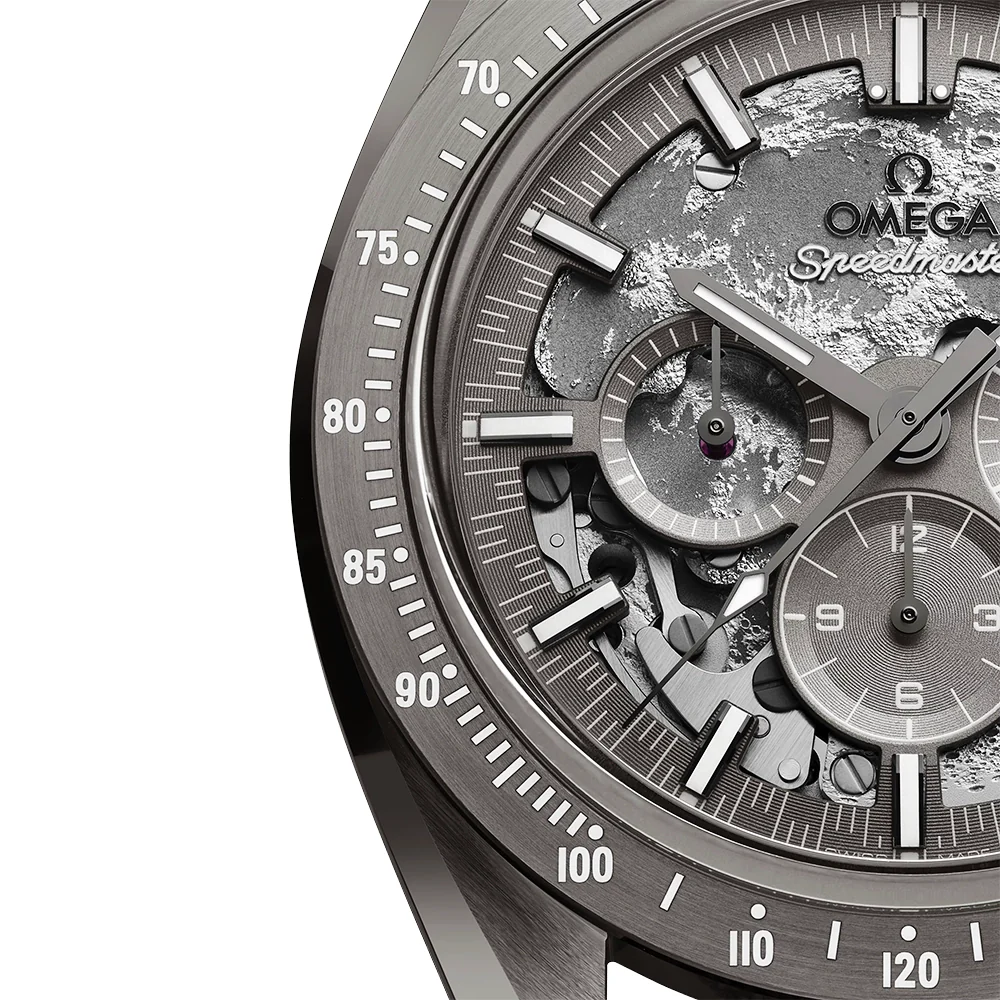 Speedmaster "Grey Side of the Moon" Ceramic Fabric Strap Watch - Image 2