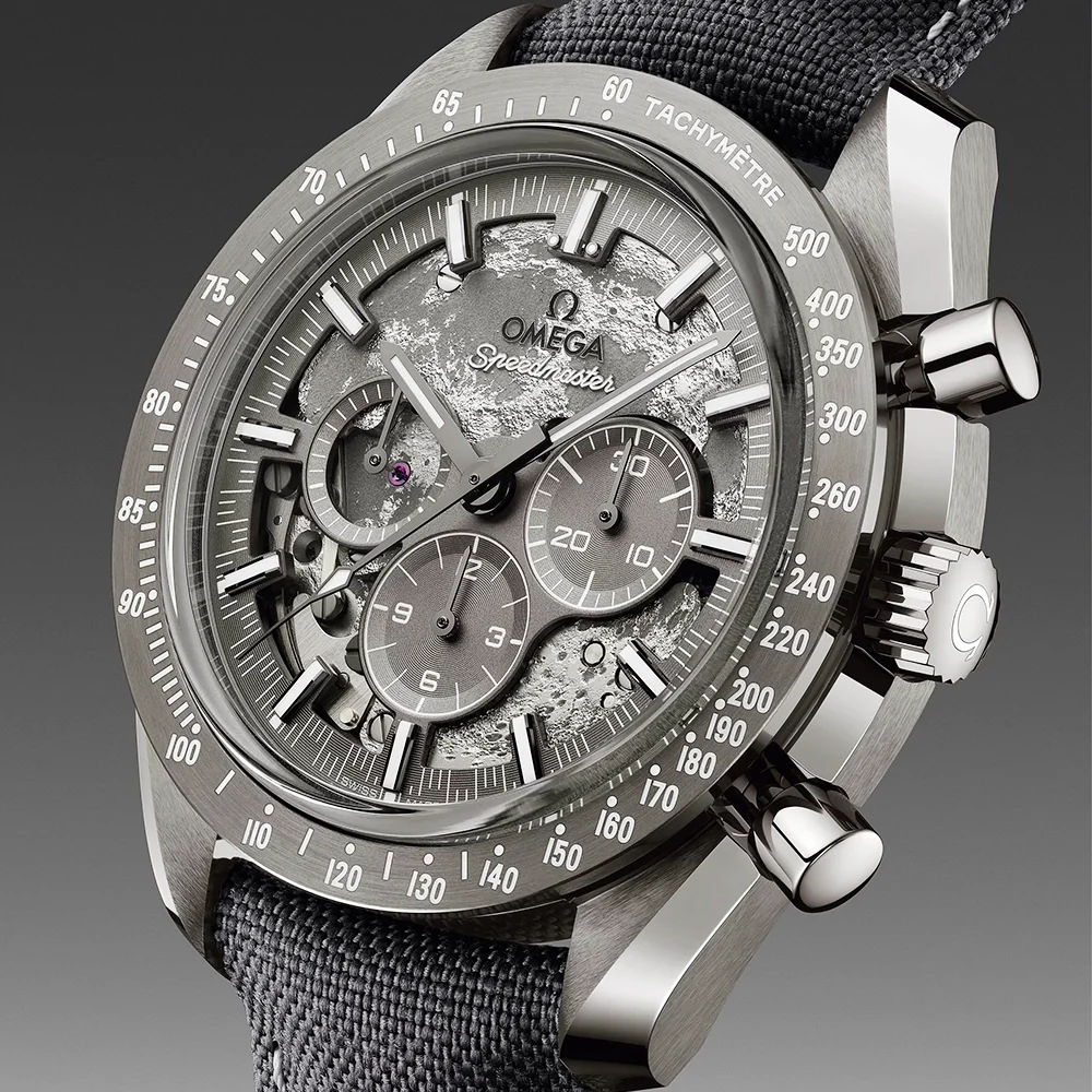 Speedmaster "Grey Side of the Moon" Ceramic Fabric Strap Watch - Image 3