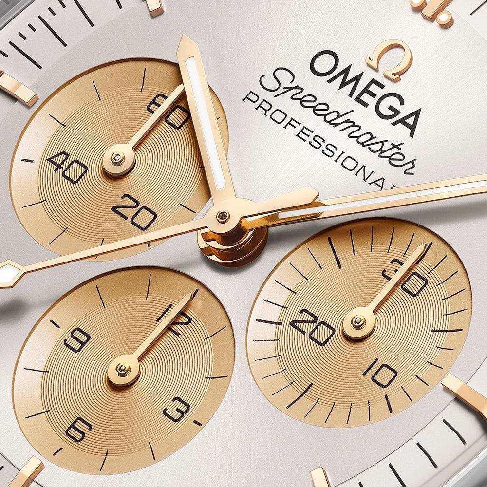 Speedmaster Moonwatch Steel & Gold Silver Dial Bracelet Watch - Image 4