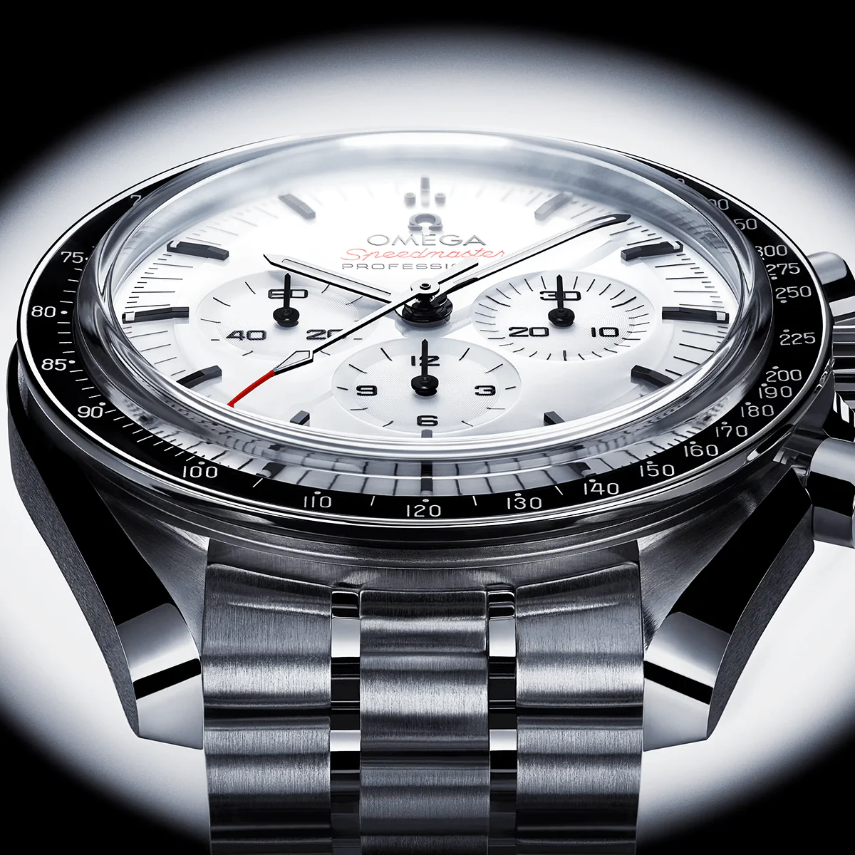 Speedmaster Moonwatch 42mm White Dial Men's Bracelet Watch - Image 5