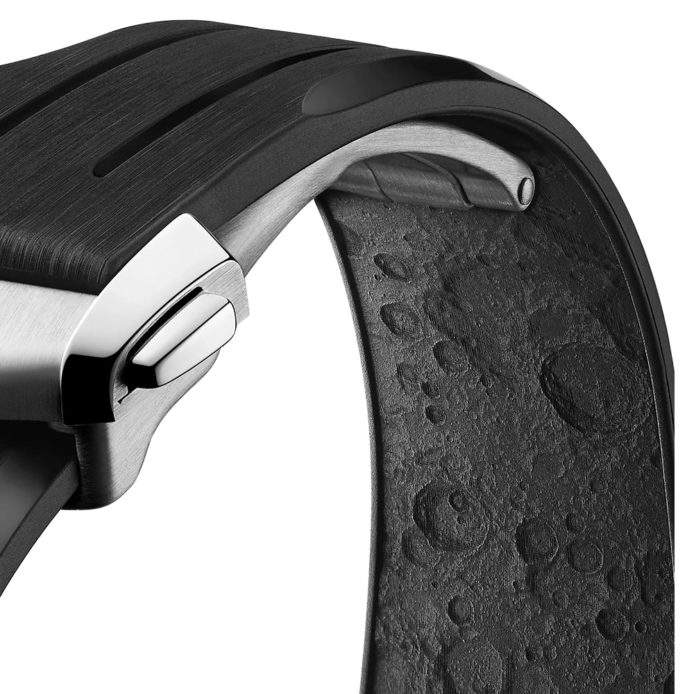 Speedmaster Moonwatch 42mm White Dial Rubber Strap Watch - Image 4