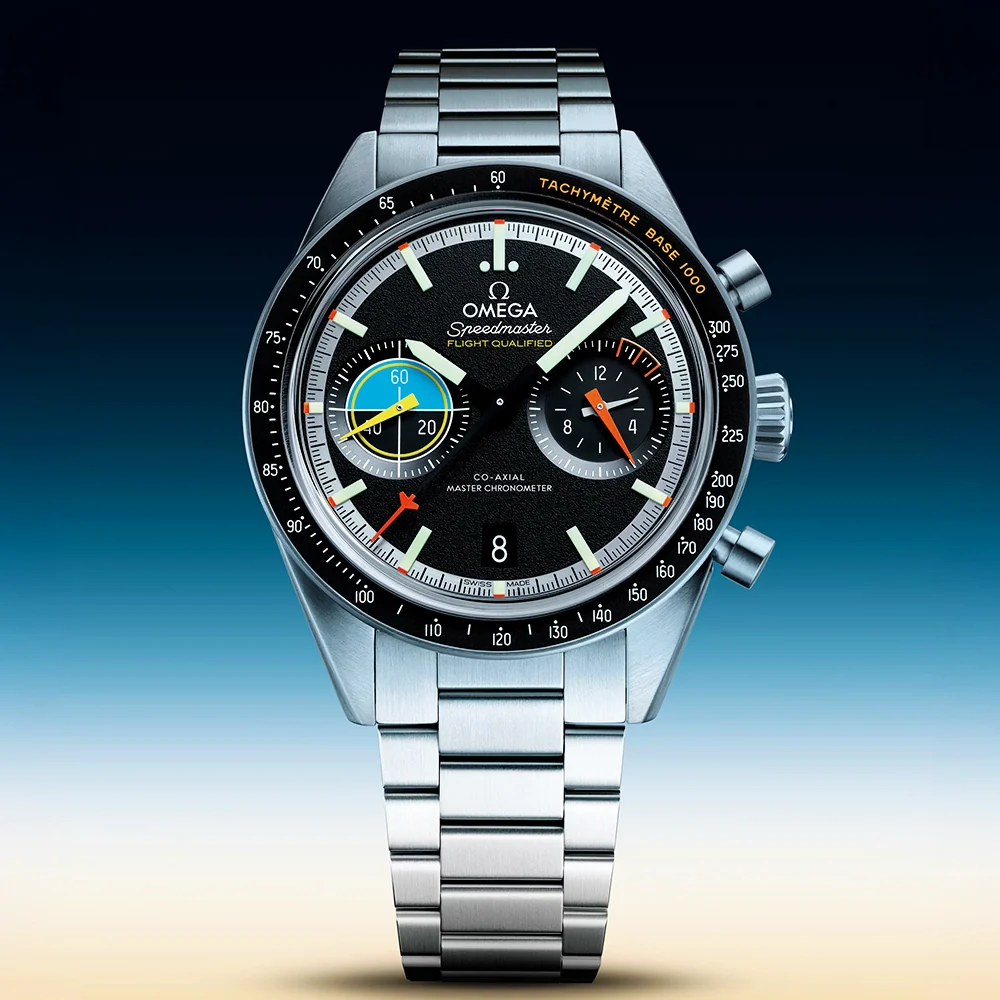 Speedmaster Pilot 40.85mm Black Dial Mens Bracelet Watch - Image 4