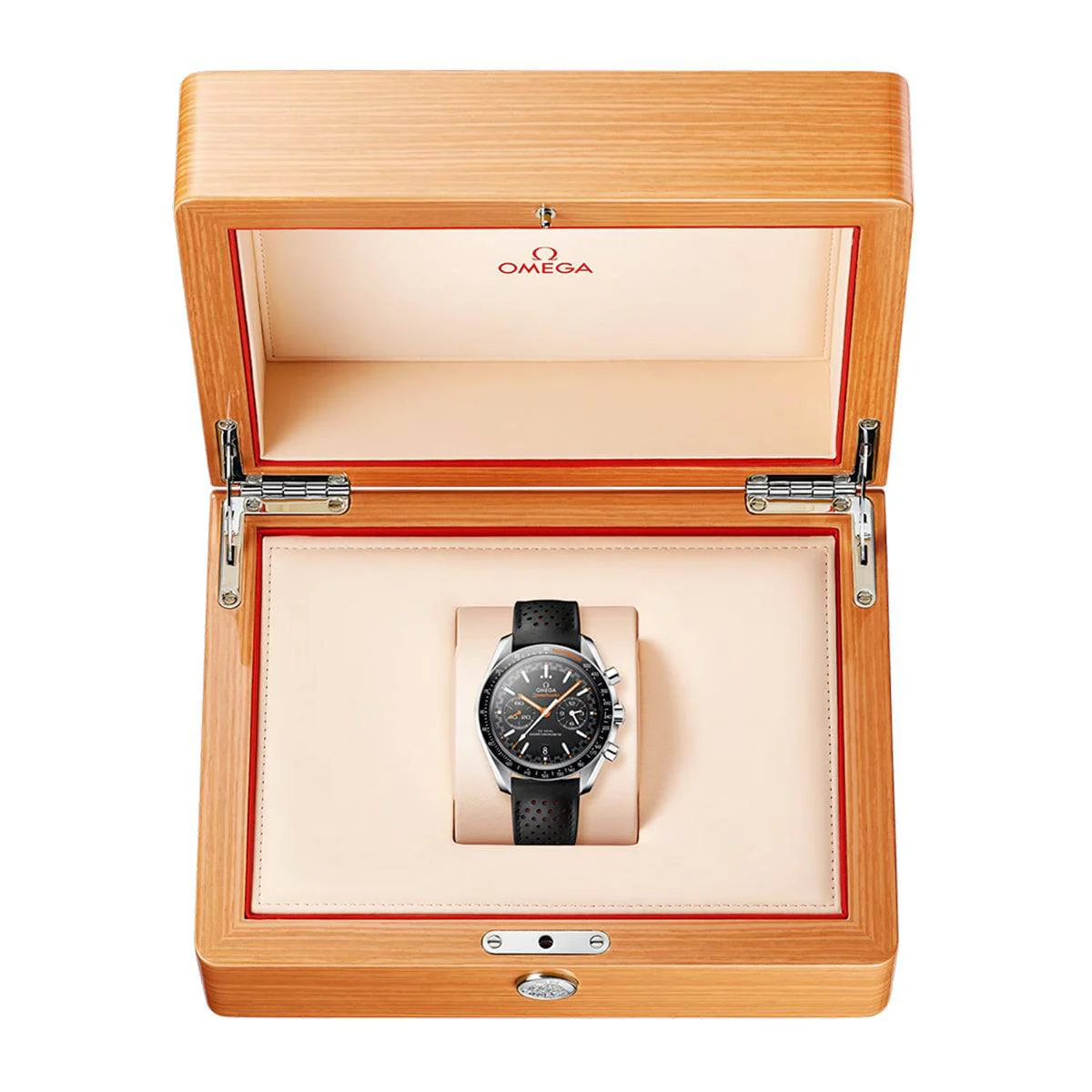Speedmaster Racing 44.25mm Black Dial Automatic Strap Watch - Image 2