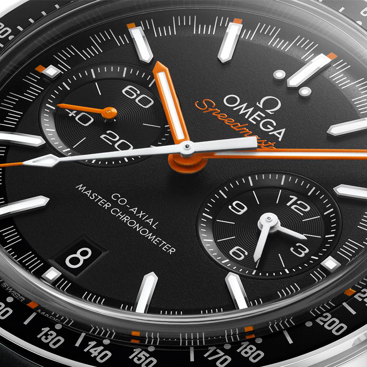 Speedmaster Racing 44.25mm Black Dial Automatic Strap Watch - Image 3