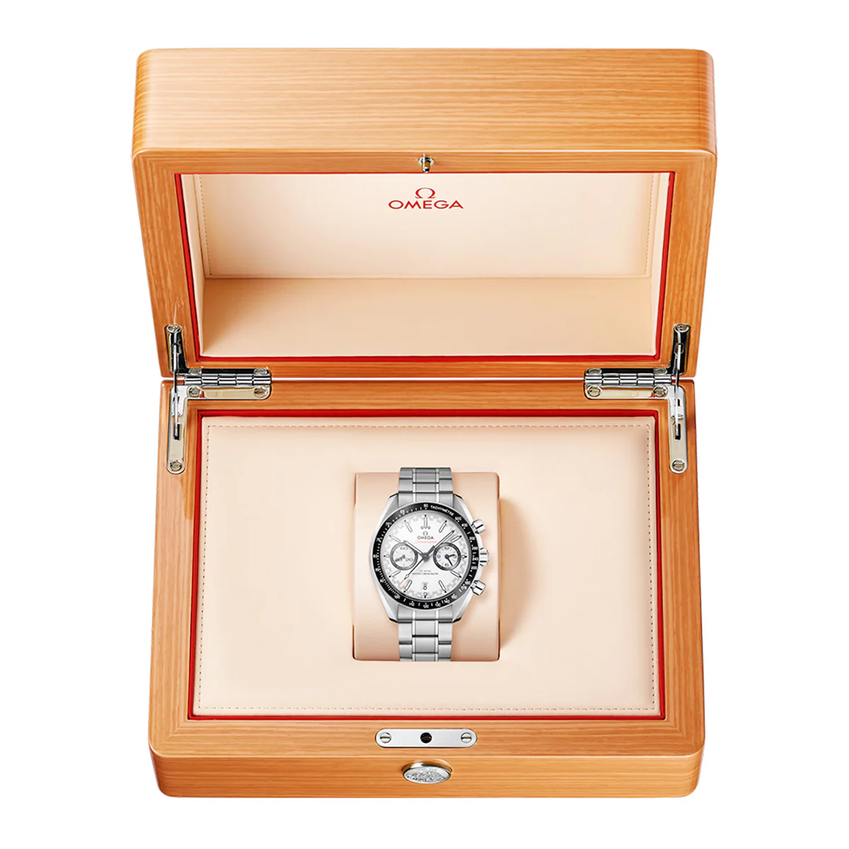 Speedmaster Racing 44.25mm White Dial Automatic Bracelet Watch - Image 2