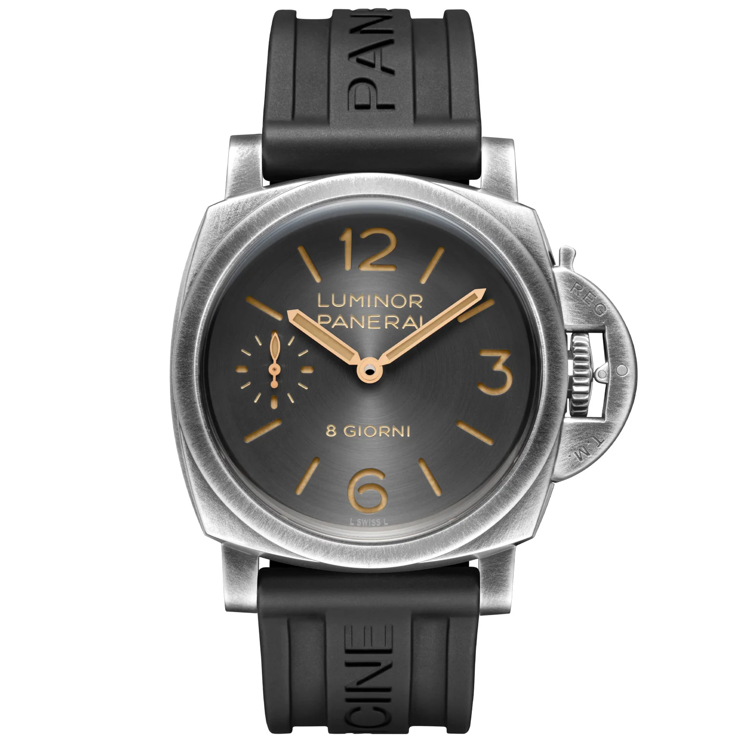 Luminor 8 Giorni 44mm Anthracite Dial Mens Strap Watch - Image 3