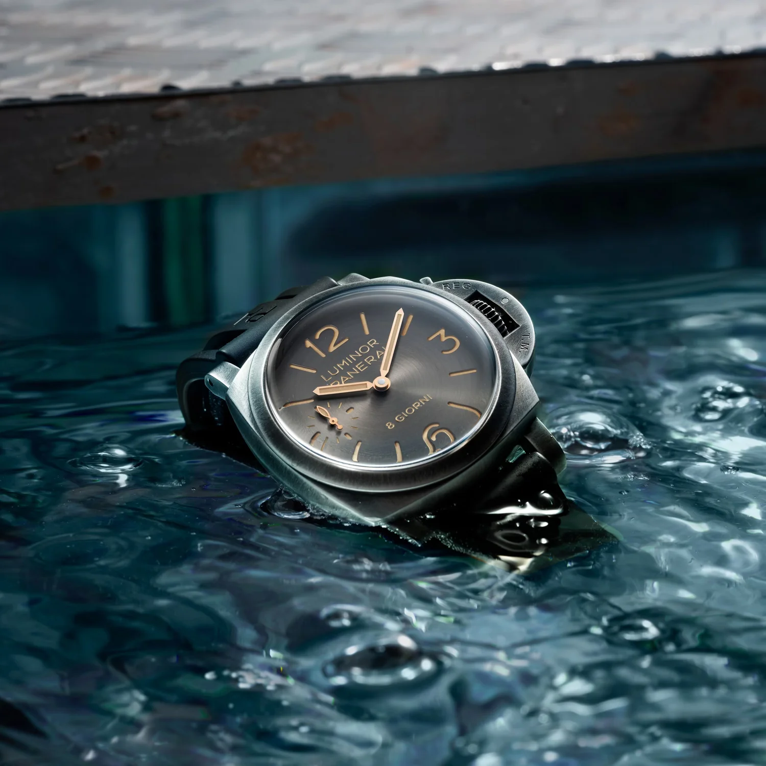 Luminor 8 Giorni 44mm Anthracite Dial Mens Strap Watch - Image 4