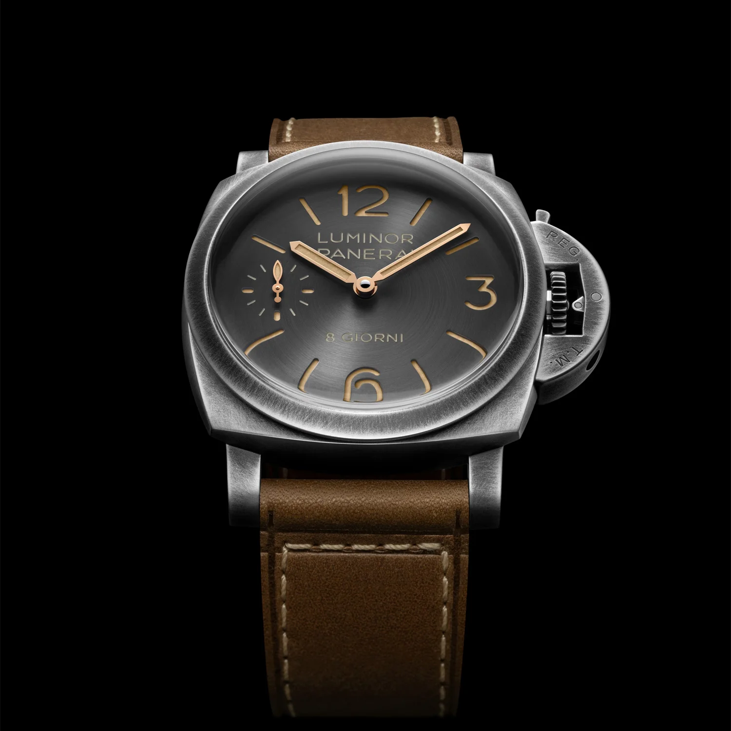 Luminor 8 Giorni 44mm Anthracite Dial Mens Strap Watch - Image 6