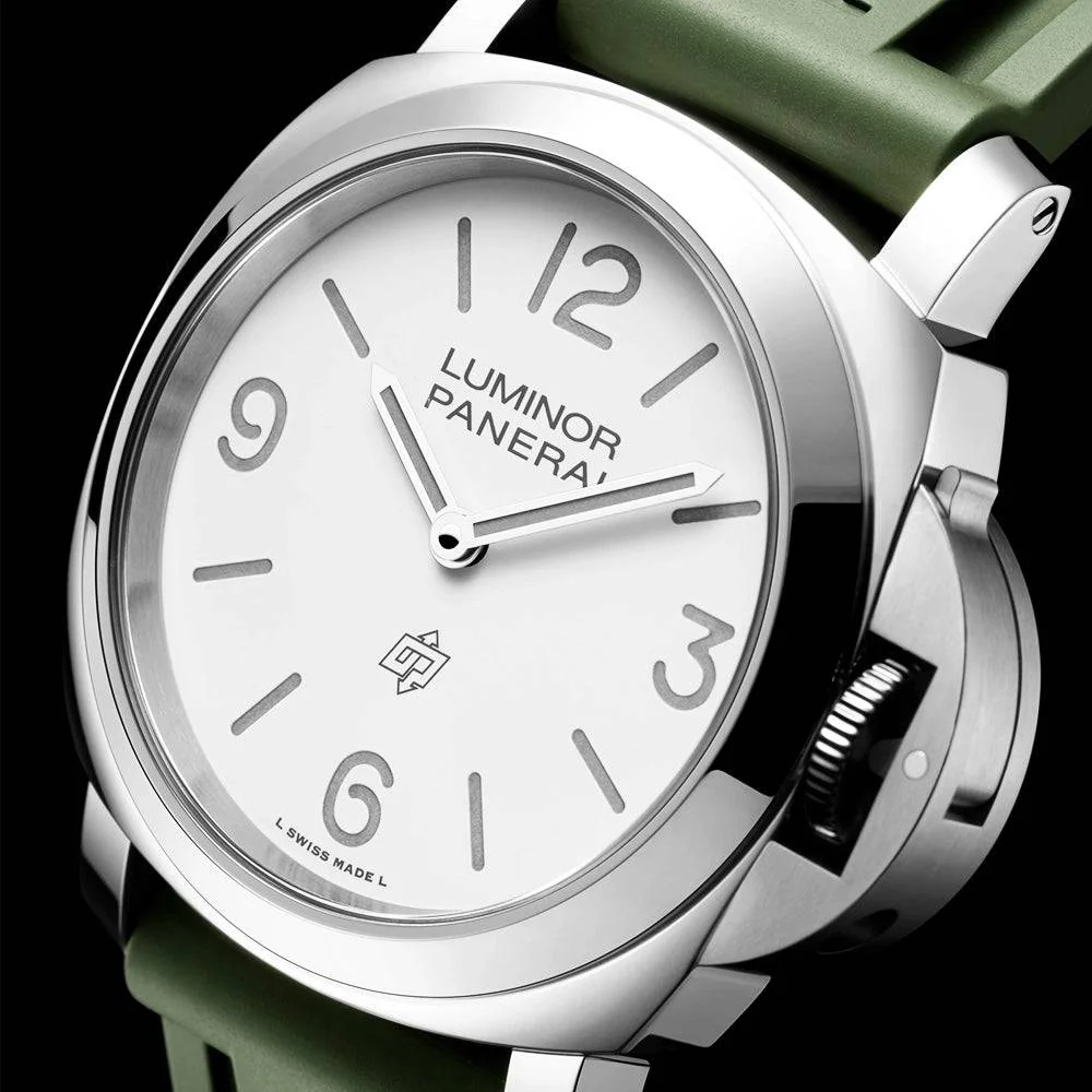 Luminor Base Logo 44mm White Dial Men's Watch - Image 3