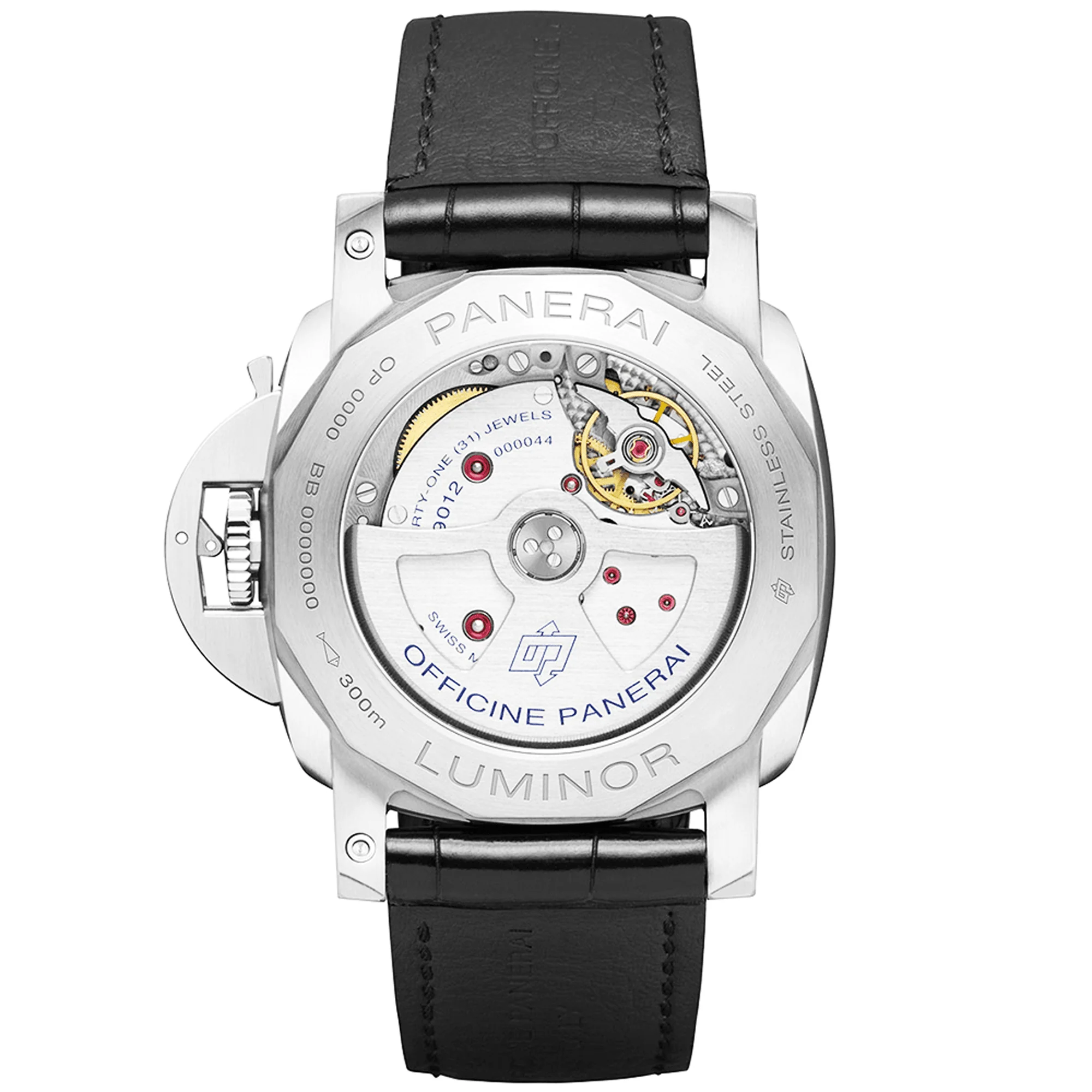 Luminor BiTempo 44mm Black Dial Automatic Strap Watch - Image 2