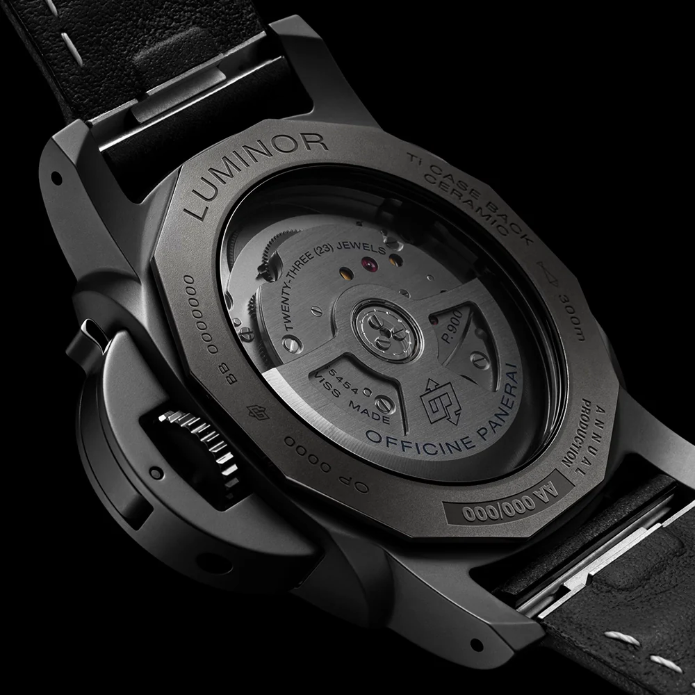 Luminor Quaranta BiTempo 40mm Black Ceramic Automatic Watch - Image 3