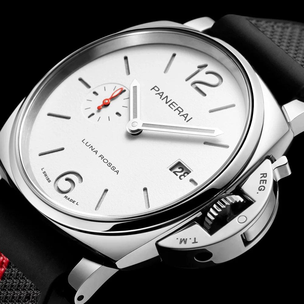 Luminor Due 42mm Luna Rossa Edition White Dial Mens Watch - Image 2