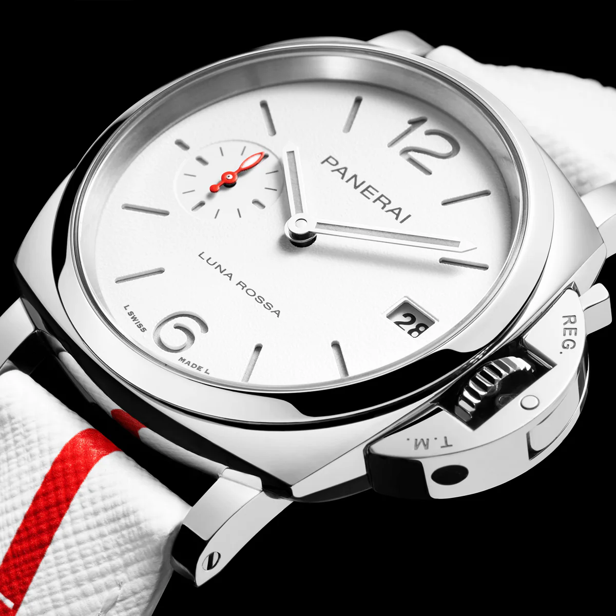 Luminor Due 38mm White Dial Luna Rossa Edition Watch - Image 4
