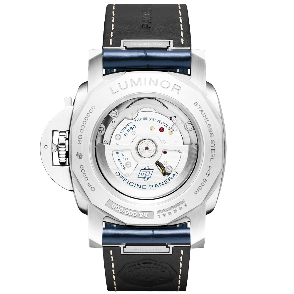Luminor Marina Steel Blue Dial 44mm Automatic Strap Watch - Image 5