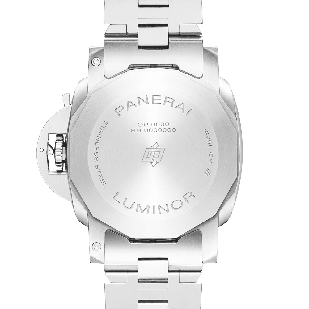 Luminor Marina 1950 Specchio Blu 3 Days Blue Dial Bracelet Watch - Image 2