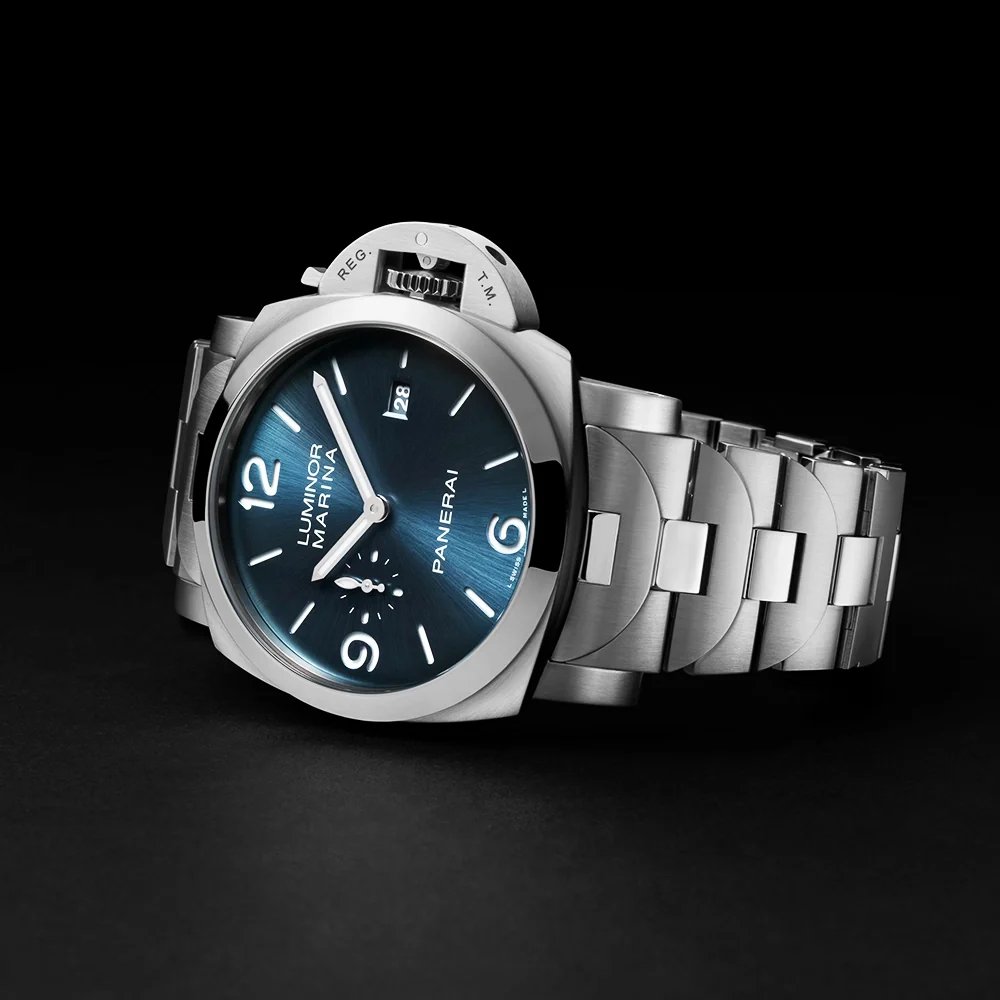 Luminor Marina Steel Blue Dial 44mm Automatic Bracelet Watch - Image 3