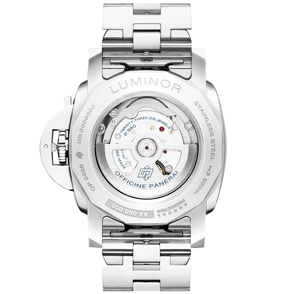 Luminor Marina Steel Blue Dial 44mm Automatic Bracelet Watch - Image 5