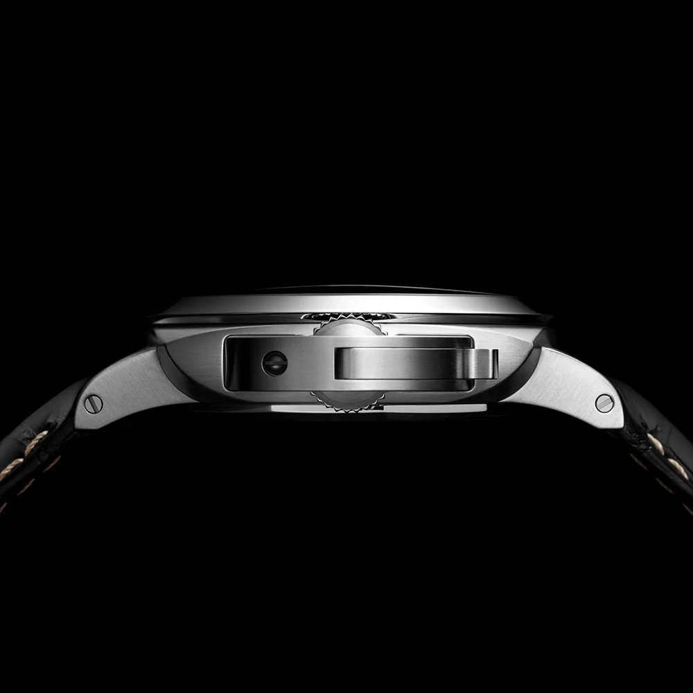 Luminor Marina Steel White Dial 44mm Automatic Black Strap Watch - Image 3