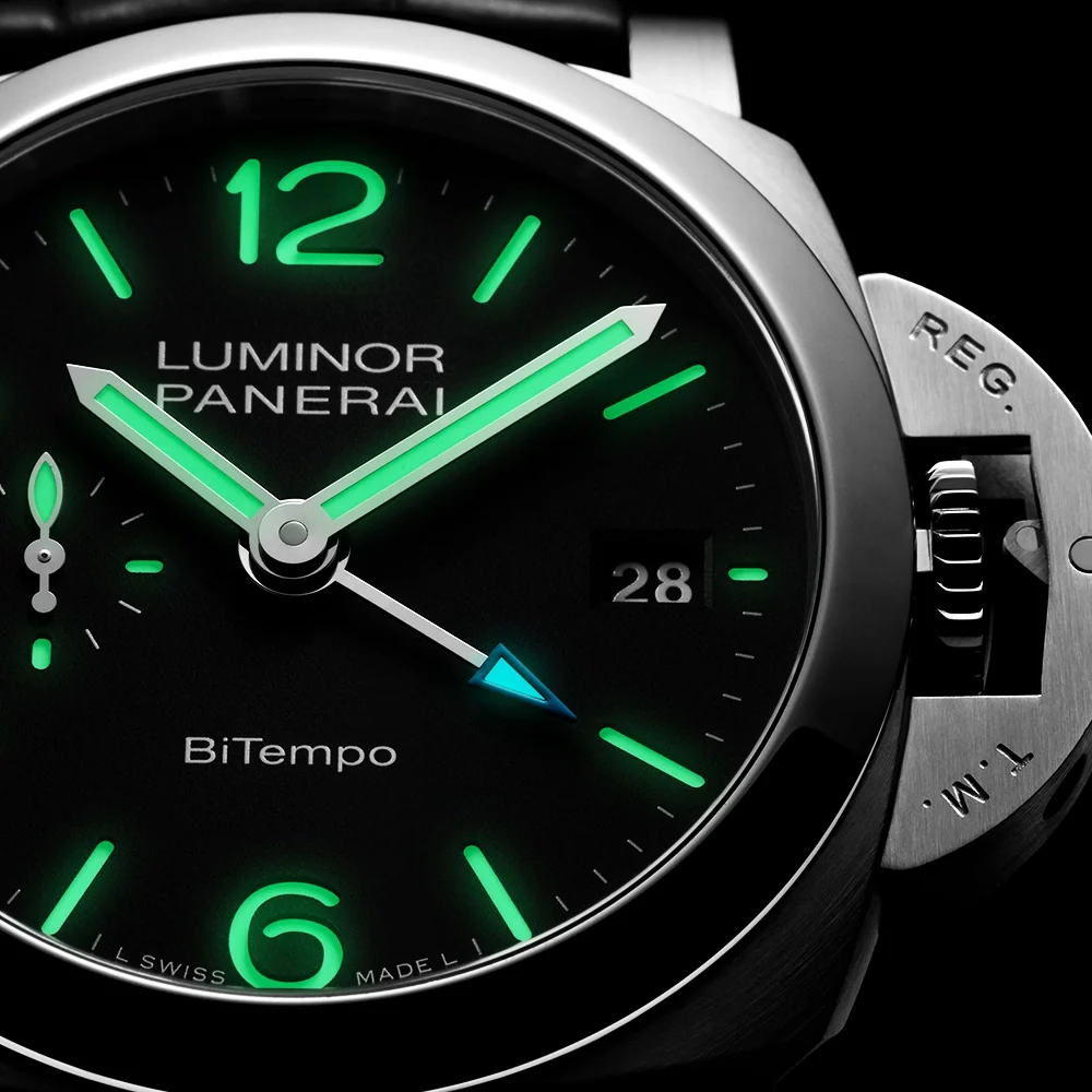 Luminor Quaranta BiTempo 40mm Black Dial Automatic Watch - Image 2