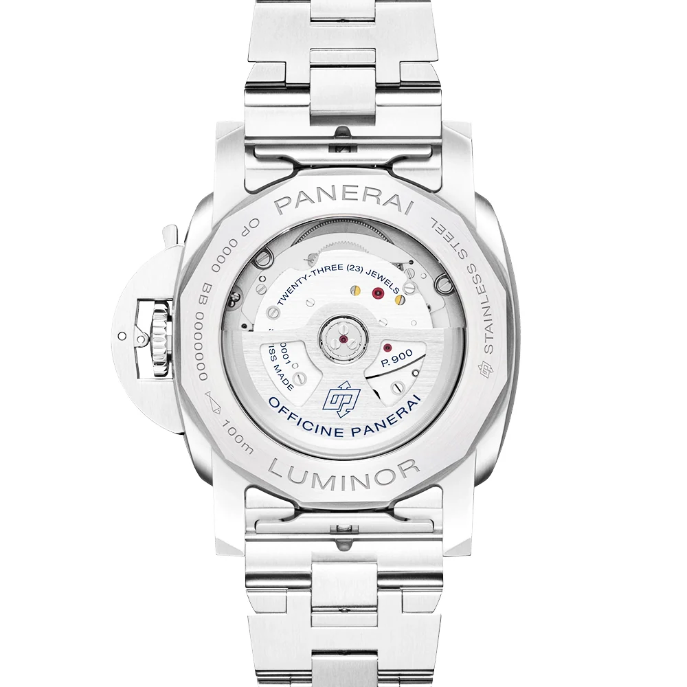 Luminor Quaranta BiTempo Green Sunray Dial Bracelet Watch - Image 4