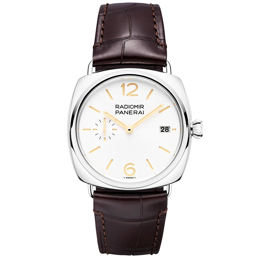Radiomir Quaranta 40mm White/Gold Dial Automatic Strap Watch