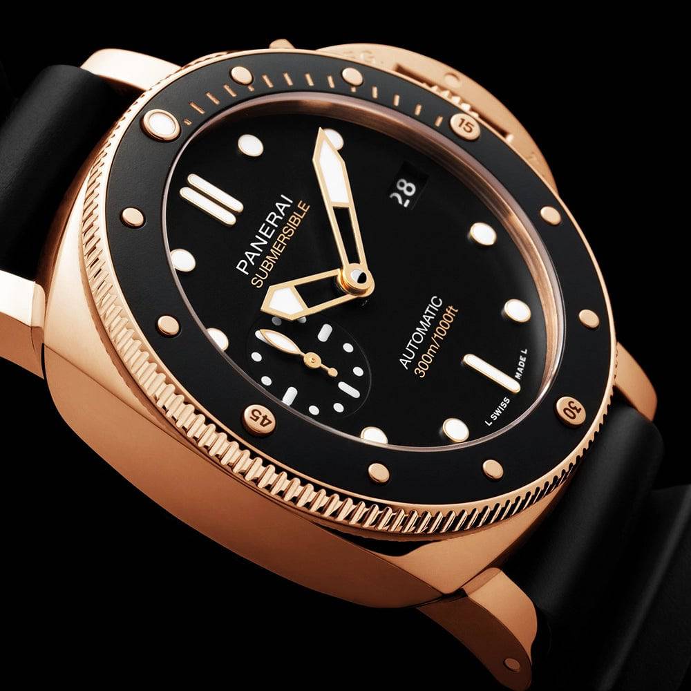 Submersible Goldtech 42mm Black Dial Men's Automatic Watch - Image 2