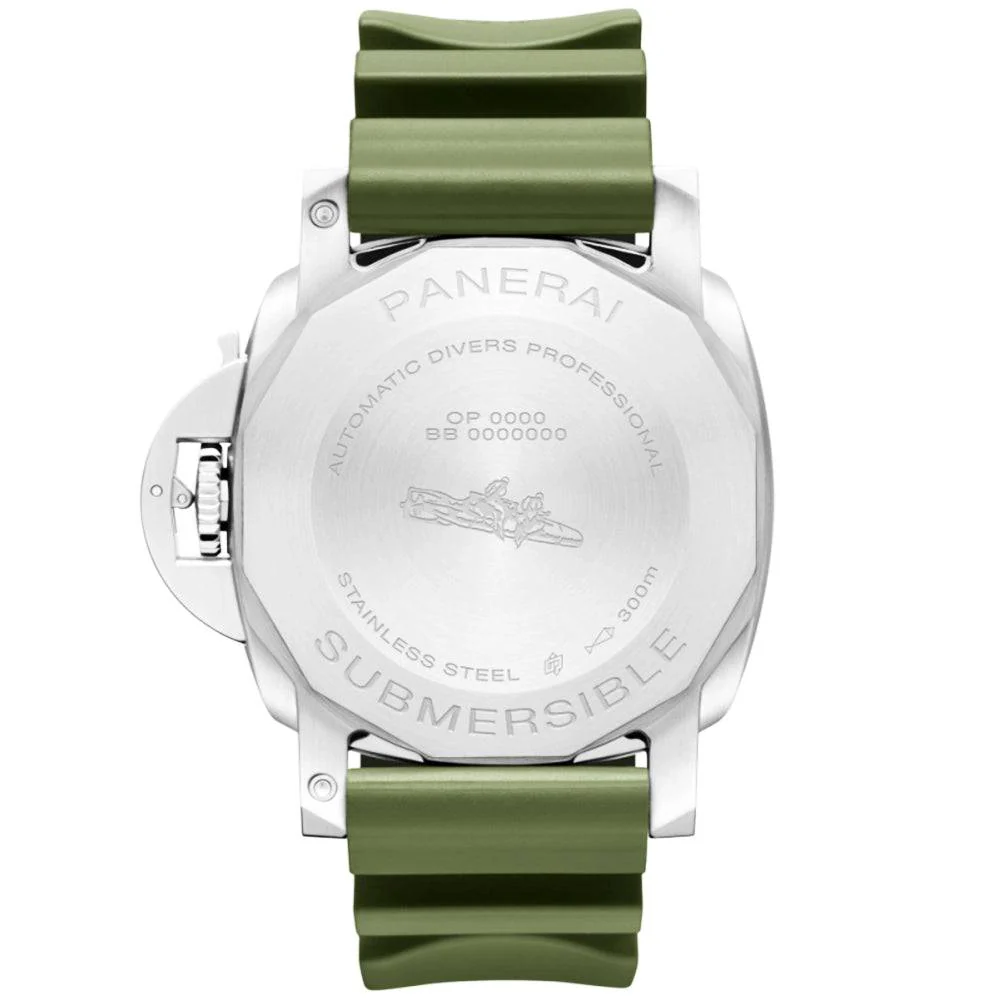 Submersible 44mm White Dial Automatic Rubber Strap Watch - Image 4