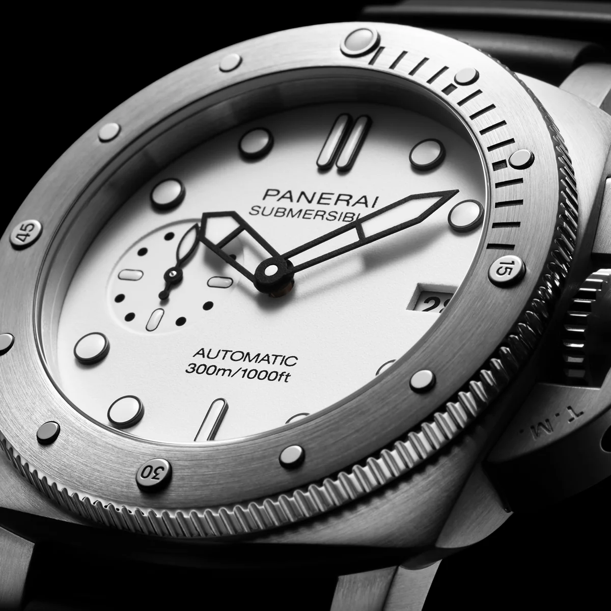 Submersible Bianco 42mm White Dial Automatic Strap Watch - Image 2