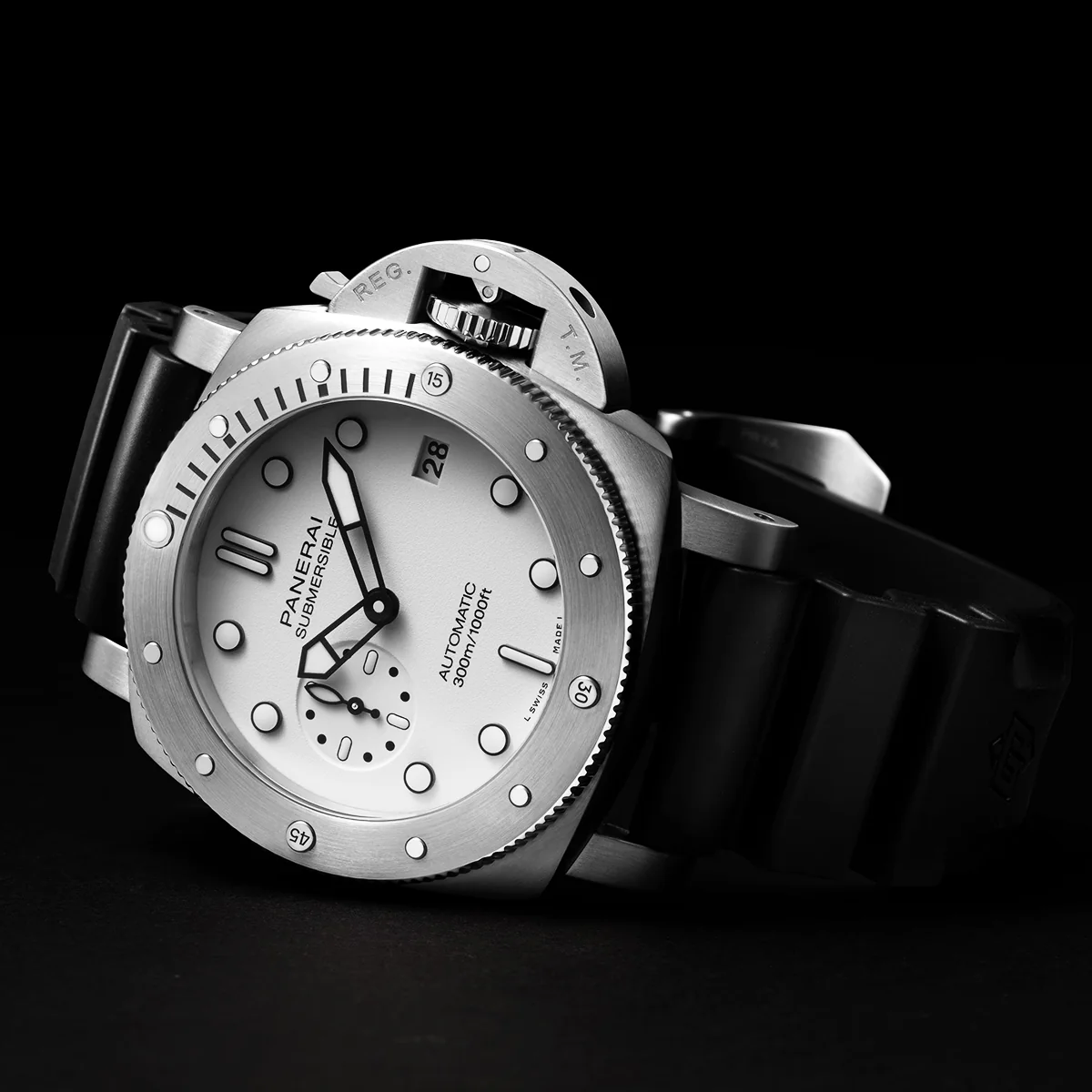 Submersible Bianco 42mm White Dial Automatic Strap Watch - Image 4