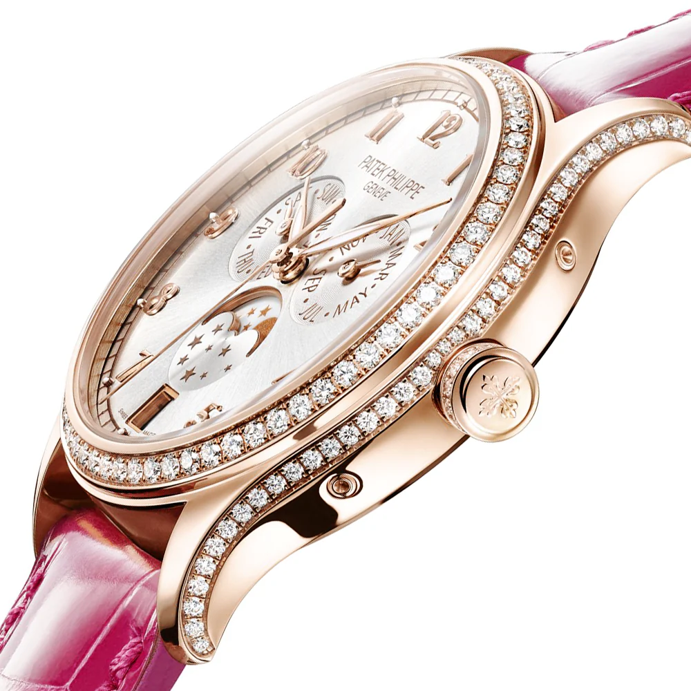 Complications Annual Calendar Diamond Bezel 18ct Rose Gold Ladies Watch - Image 3
