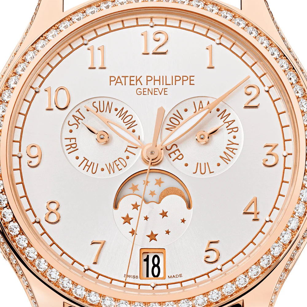 Complications Annual Calendar Diamond Bezel 18ct Rose Gold Ladies Watch - Image 4