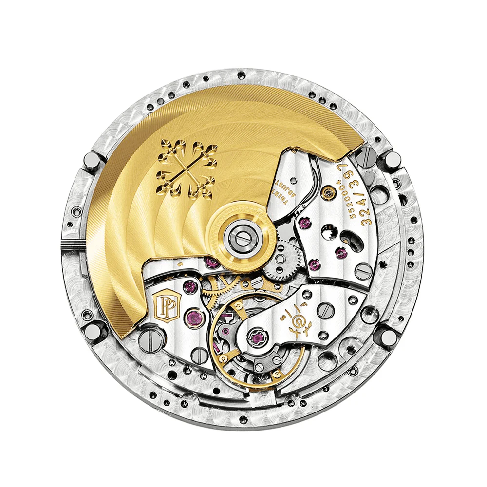 Annual Calendar 18ct Rose Gold Diamond Case Mother Of Pearl Dial Ladies Leather Strap Watch - Image 3