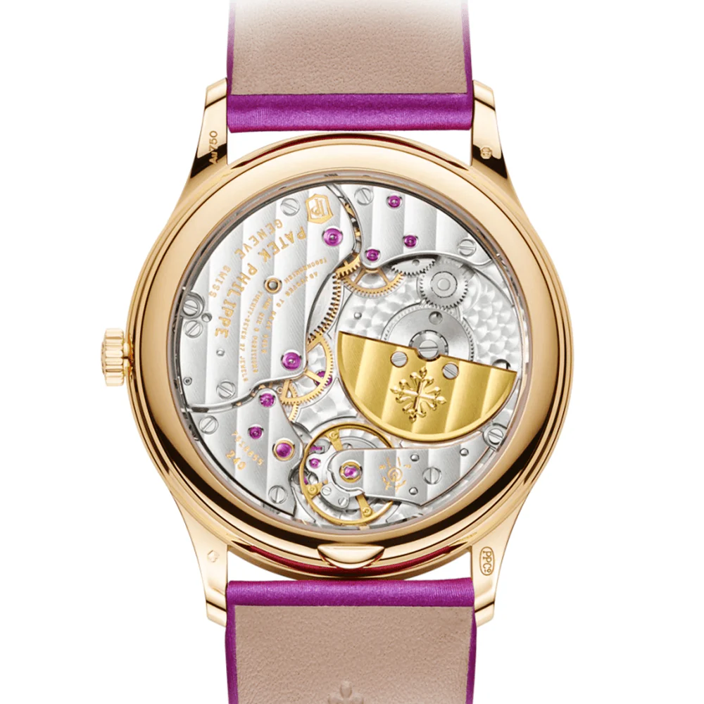 Calatrava 18ct Rose Gold 35mm Purple Dial Ladies Automatic Watch - Image 2