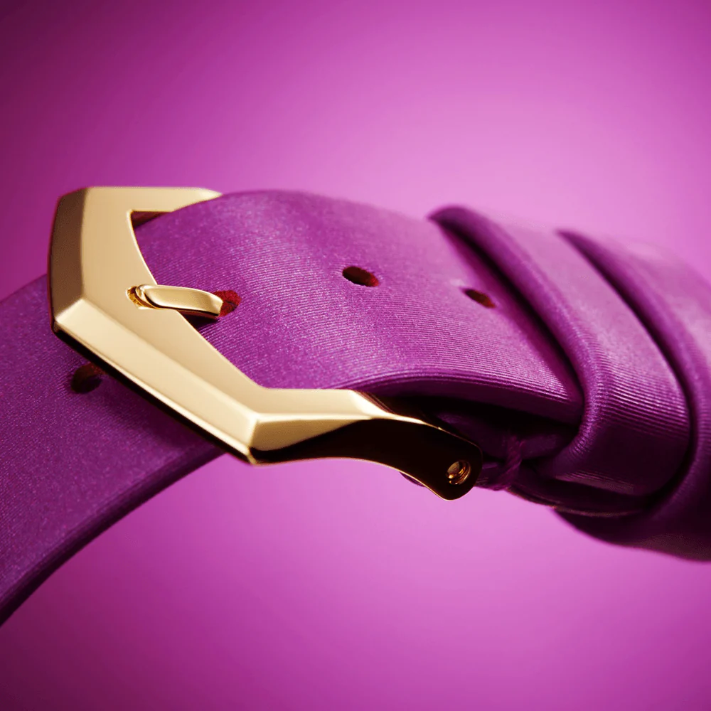 Calatrava 18ct Rose Gold 35mm Purple Dial Ladies Automatic Watch - Image 3