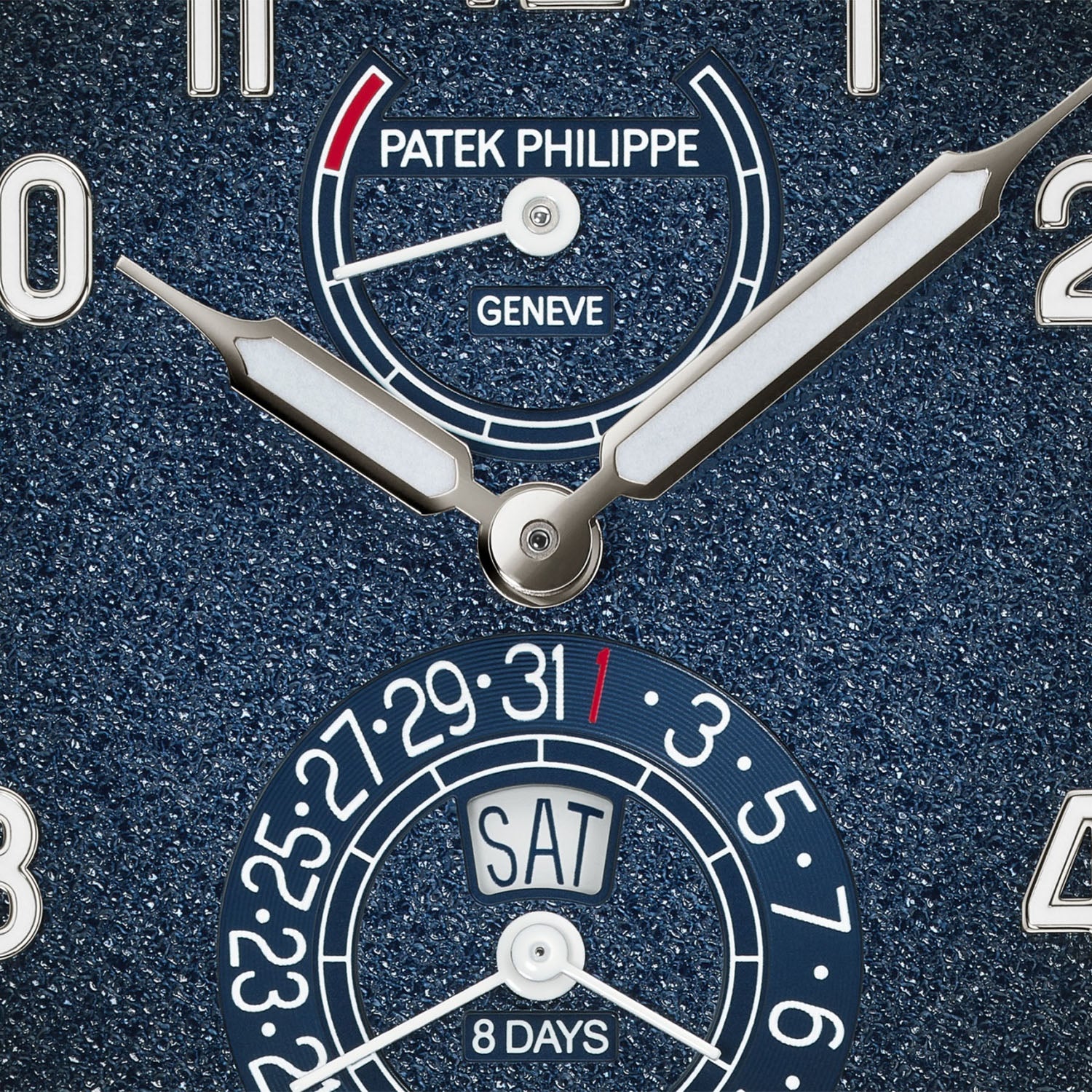 Calatrava 8-Day 41mm 18ct White Gold Blue Dial Mens Watch - Image 4