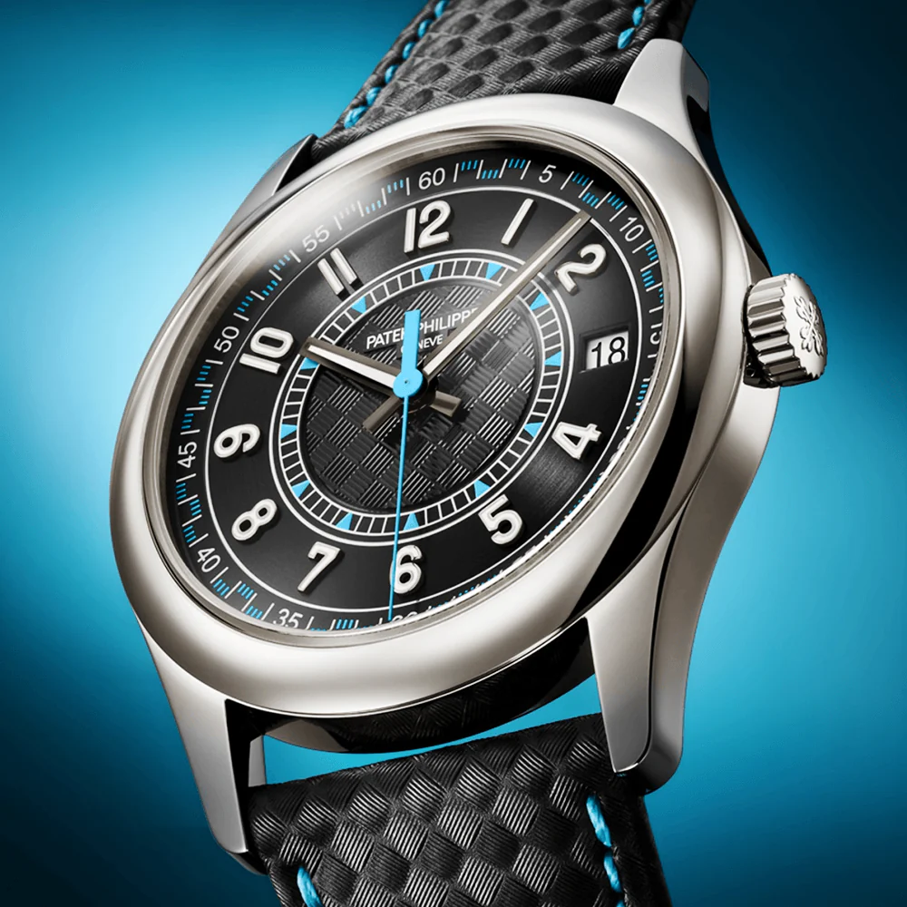 Calatrava 18ct White Gold 40mm Ebony/Blue Dial Men's Automatic Watch - Image 3