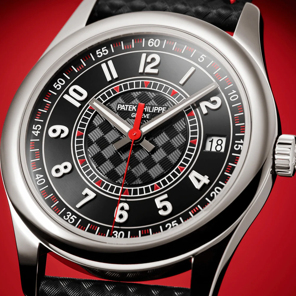 Calatrava 18ct White Gold 40mm Ebony/Red Dial Men's Automatic Watch - Image 2