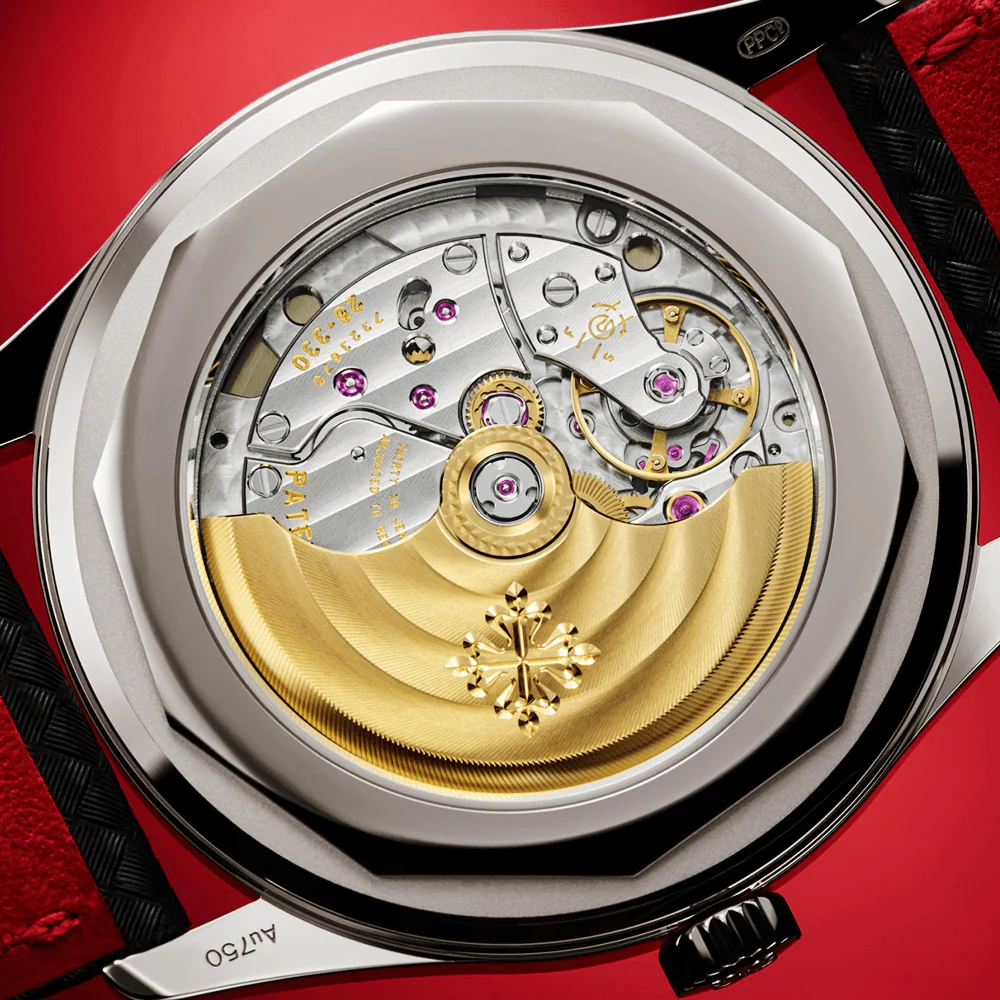Calatrava 18ct White Gold 40mm Ebony/Red Dial Men's Automatic Watch - Image 3