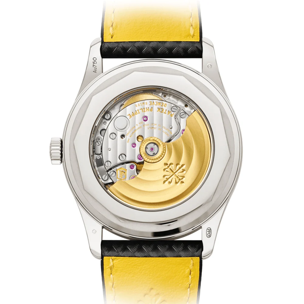 Calatrava 18ct White Gold 40mm Ebony/Yellow Dial Men's Automatic Watch - Image 2