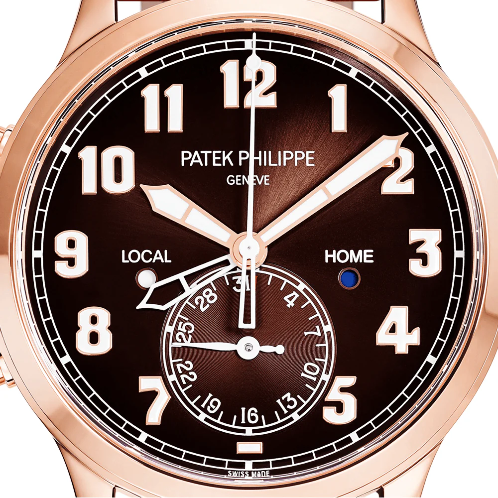 Calatrava Pilot Travel Time 42mm 18ct Rose Gold Men's Watch - Image 10