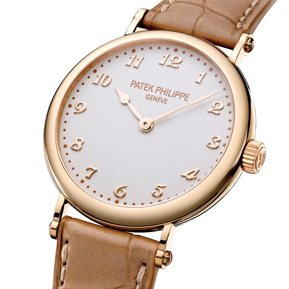 Calatrava Ultra-Thin 34.6mm 18ct Rose Gold Ladies Watch - Image 2