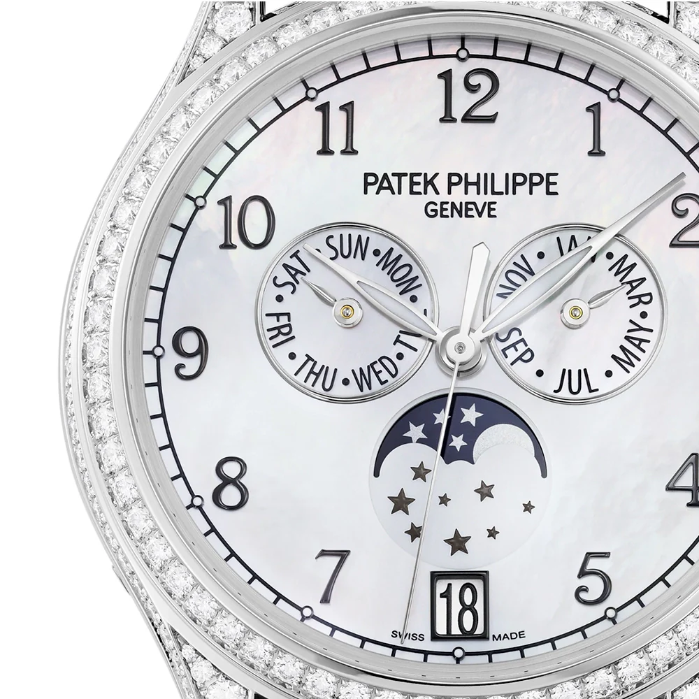 Complications Annual Calendar Moon Phases Diamond Set Watch - Image 2