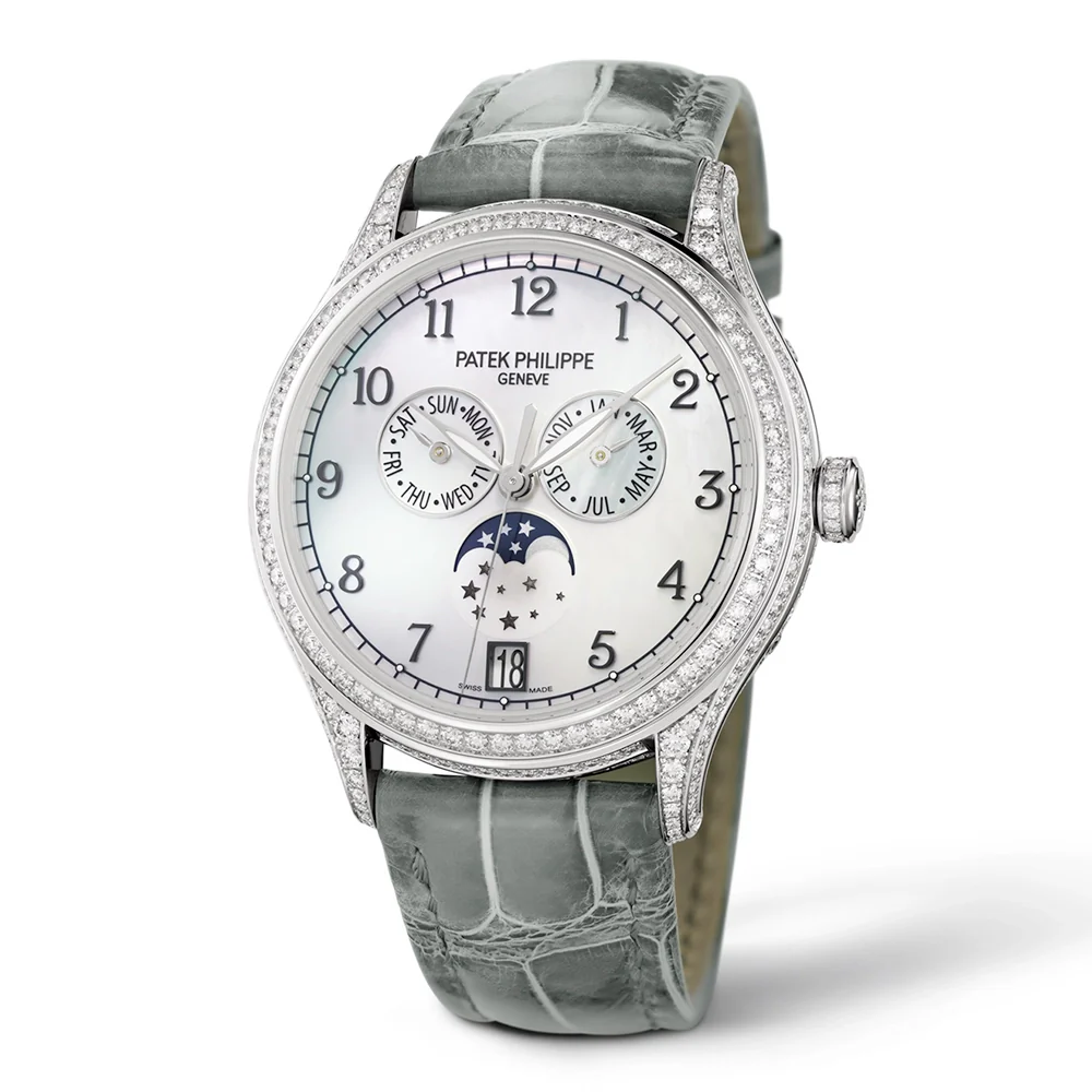 Complications Annual Calendar Moon Phases Diamond Set Watch - Image 3